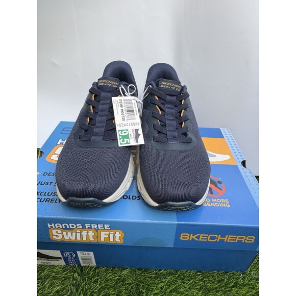 Skechers Swift Fit Hands Free Sneakers Men’s 9 Navy Memory Foam Shoes New main image 10